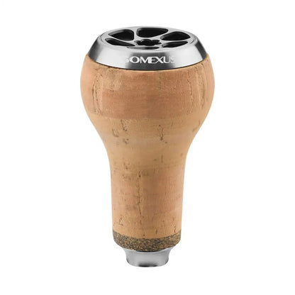 Gomexus Cork Reel Power Knob 27mm CA27-Reels - Spares & Custom Parts-Gomexus-Silver Black-Fishing Station