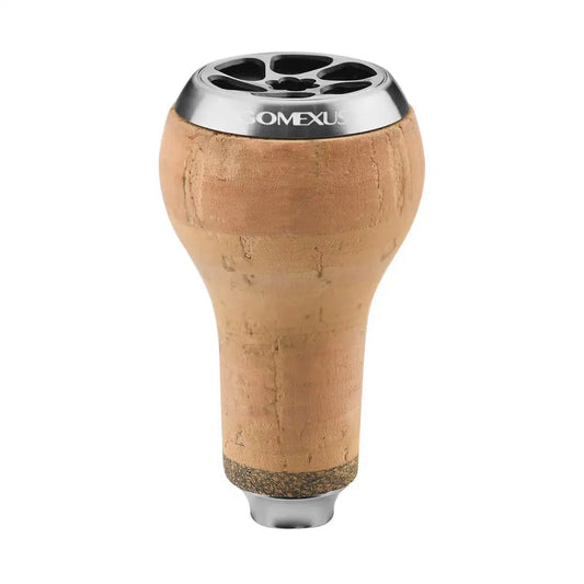 Gomexus Cork Reel Power Knob 27mm CA27-Reels - Spares & Custom Parts-Gomexus-Silver Black-Fishing Station