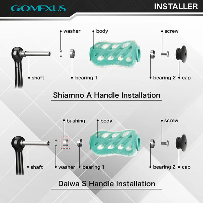 Gomexus TPE Light Power Knob S20-Reels - Spares & Custom Parts-Gomexus-Transparent Black-Fishing Station