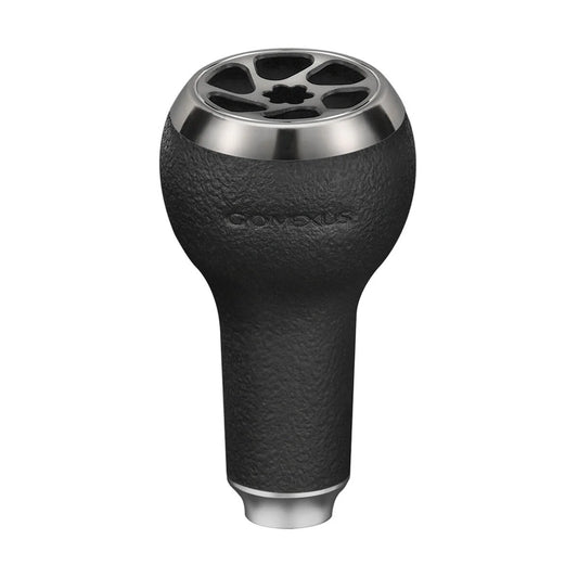 Gomexus TPE Reel Power Knob 27mm A27-Reels - Spares & Custom Parts-Gomexus-Black & Silver-Fishing Station