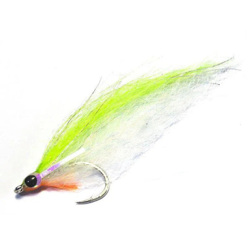 H2O Deadly Deceiver Fly-Lure - Fly-H20-Chartreuse & White-Size #1/0-Fishing Station