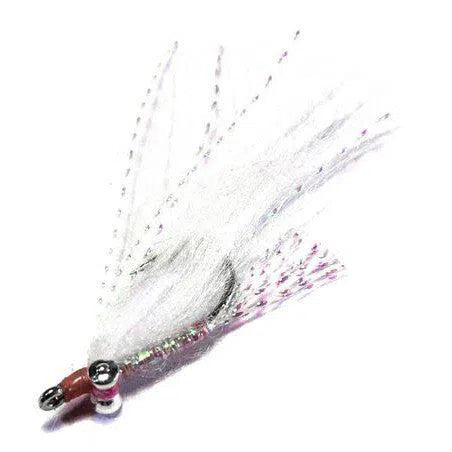 H2O Gotcha 2mm Tungsten Fly-Lure - Saltwater Fly-H20-White-Size 6-Fishing Station