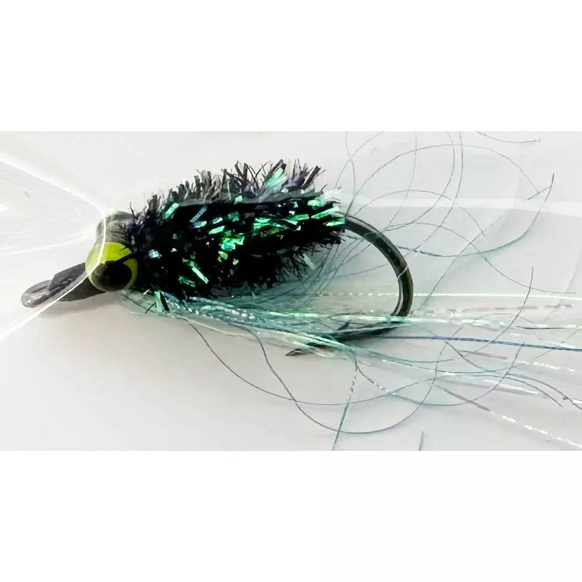 H2O Polarflash Bream Fly-Lure - Saltwater Fly-H20-Black-Fishing Station