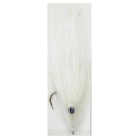 H2O Psycho Squid Fly-Lure - Saltwater Fly-H20-White-Size 4/0-Fishing Station