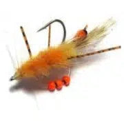 H2O Rolling Bead Fishient Crab Fly-Lure - Saltwater Fly-H20-Orange-Fishing Station