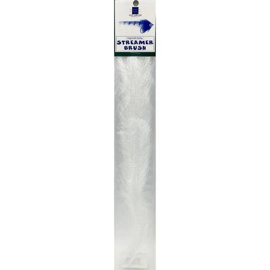 H2O Streamer Brush-Fly Fishing - Fly Tying Material-H20-UV White-2"-Fishing Station