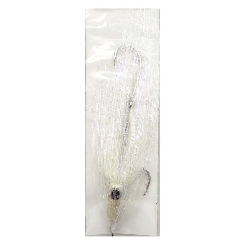 Load image into Gallery viewer, H2O Tandem Psycho Squid Fly-Lure - Saltwater Fly-H20-White-#4/0 - 2/0-Fishing Station
