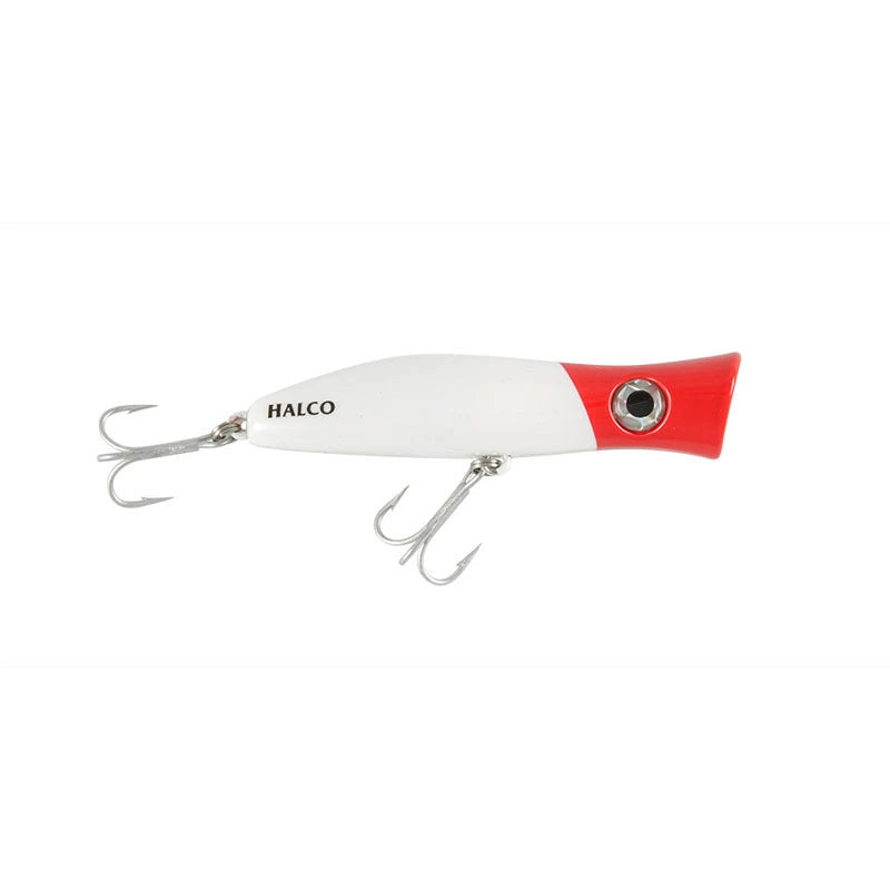 Halco Roosta Popper-Lure - Poppers, Stickbaits & Pencils-Halco-105mm-H53 White Redhead-Fishing Station