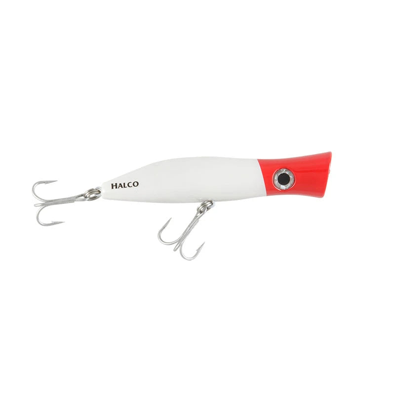 Halco Roosta Popper-Lure - Poppers, Stickbaits & Pencils-Halco-135mm-H53 White Redhead-Fishing Station