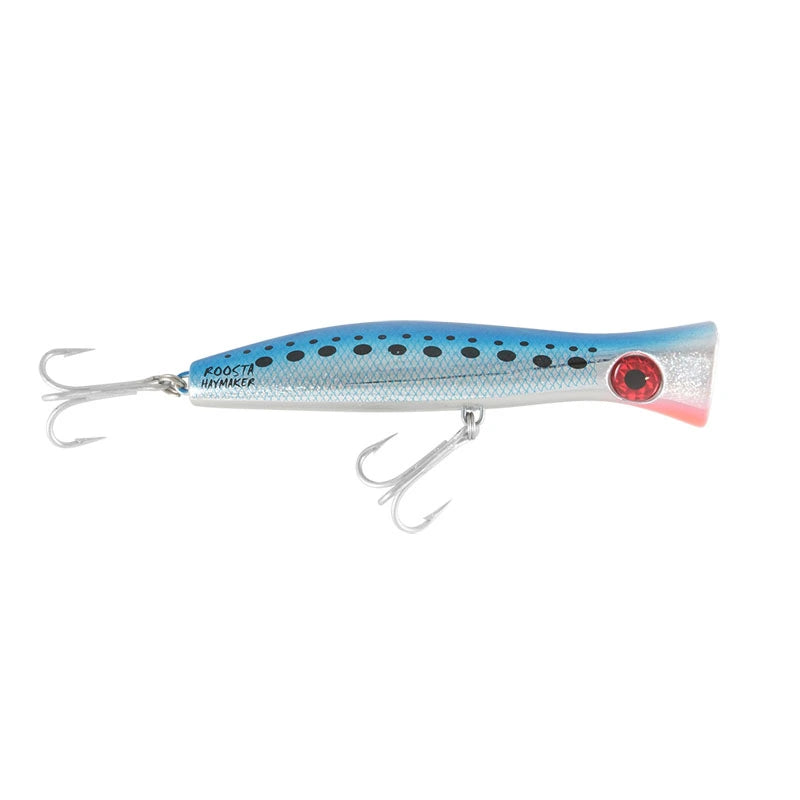 Halco Roosta Popper-Lure - Poppers, Stickbaits & Pencils-Halco-80mm-H53 White/Red-Fishing Station