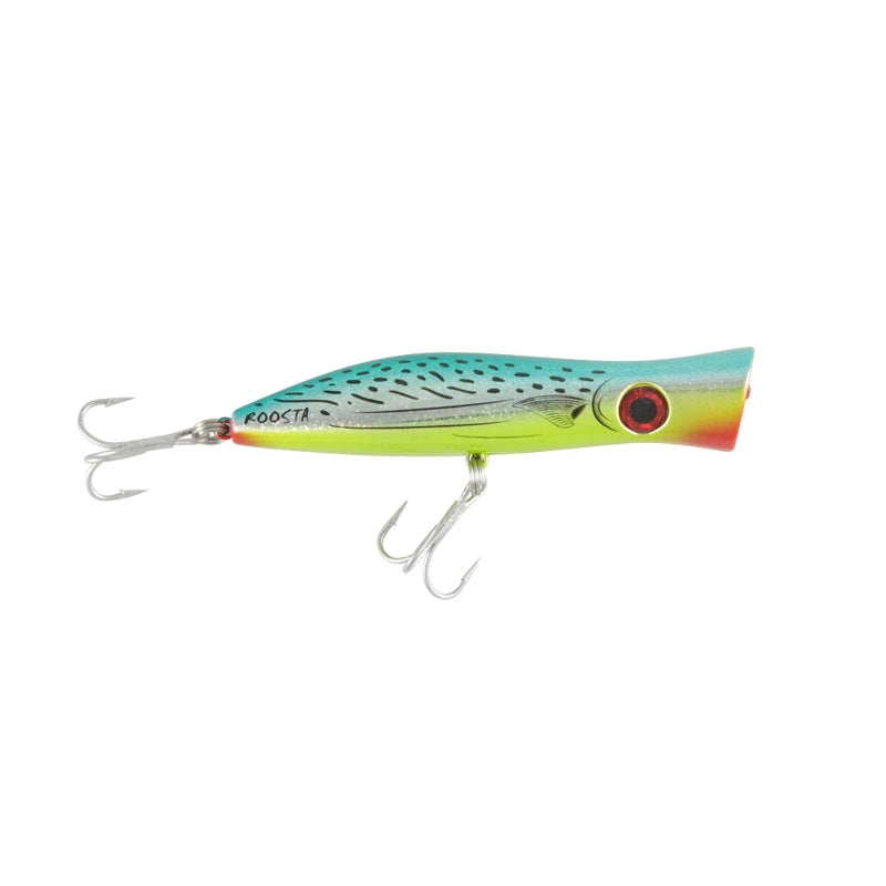 Halco Roosta Popper-Lure - Poppers, Stickbaits & Pencils-Halco-80mm-H53 White/Red-Fishing Station