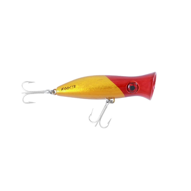 Halco Roosta Popper-Lure - Poppers, Stickbaits & Pencils-Halco-80mm-H53 White/Red-Fishing Station