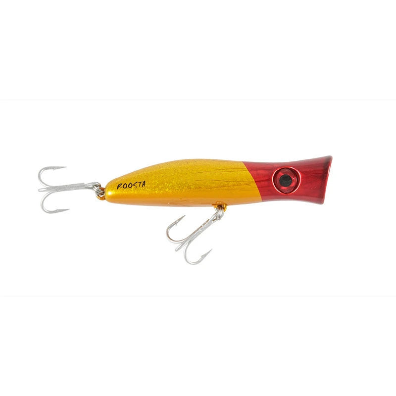 Load image into Gallery viewer, Halco Roosta Popper-Lure - Poppers, Stickbaits &amp; Pencils-Halco-80mm-H53 White/Red-Fishing Station
