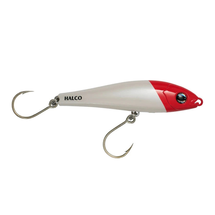 Halco Slidog-Lure - Poppers, Stickbaits & Pencils-Halco-150mm-H53 White Redhead-Fishing Station