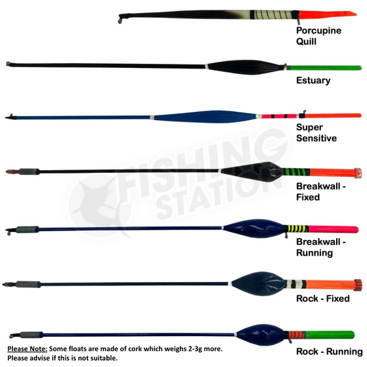 Handmade Blackfish Floats-Terminal Tackle - Floats & Stoppers-Handmade Blackfish Floats-Rock - Running-Fishing Station