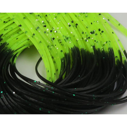Hareline Crazy Legs-Fly Fishing - Fly Tying Material-Hareline Dubbin LLC-Black/Yellow Chart Tipped-Fishing Station