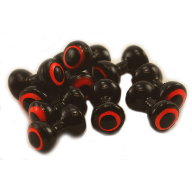 Load image into Gallery viewer, Hareline Double Pupil Lead Eyes-Fly Fishing - Fly Components-Hareline Dubbin LLC-Black w/ Yellow Chartreuse &amp; Black Pupil-X-Large-Fishing Station
