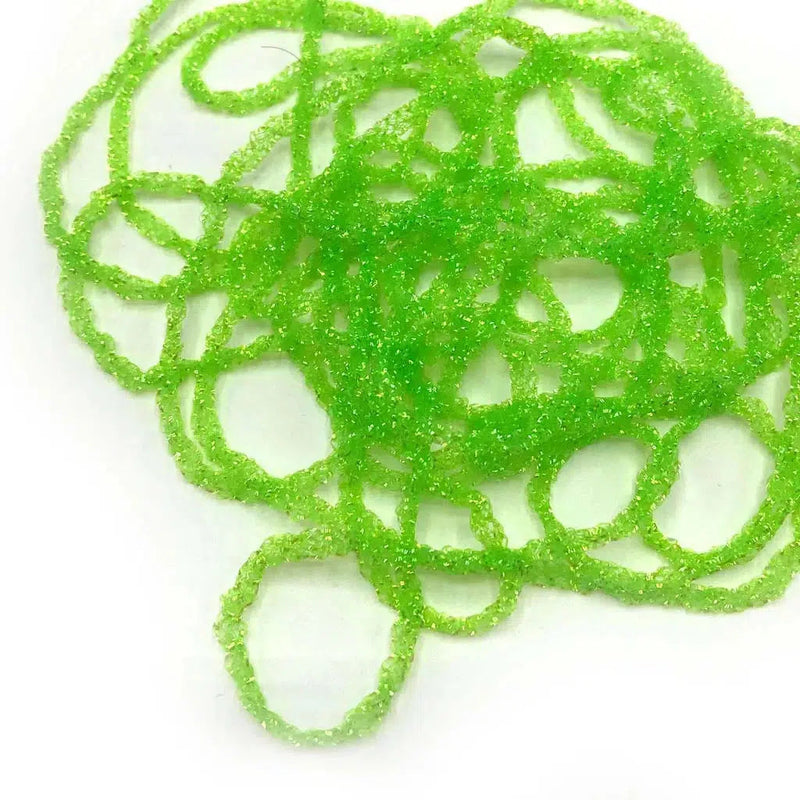 Load image into Gallery viewer, Hareline Dyed Pearl Diamond Braid-Fly Fishing - Fly Tying Material-Hareline Dubbin LLC-Fl Chum Green-Fishing Station
