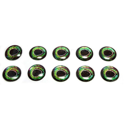 Hareline Gator Eyes-Fly Fishing - Fly Components-Hareline Dubbin LLC-#14 Chameleon-10mm-Fishing Station