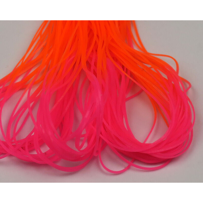 Hareline Micro Silicone Legs-Fly Fishing - Fly Tying Material-Hareline Dubbin LLC-Hot Pink w Fl Orange Tips-Fishing Station