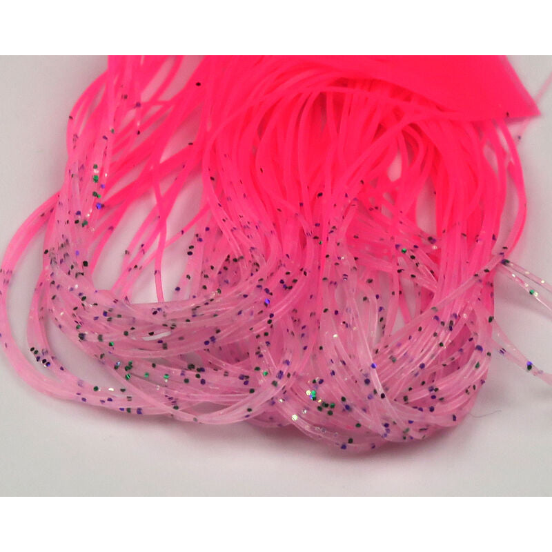 Hareline Micro Silicone Legs-Fly Fishing - Fly Tying Material-Hareline Dubbin LLC-Salmon Pink w Fl Hot Pink Tips-Fishing Station