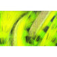 Hareline Tiger Barred Rabbit Strips-Fly Fishing - Fly Tying Material-Hareline Dubbin LLC-Black Chartreuse over Fl Yellow-Fishing Station