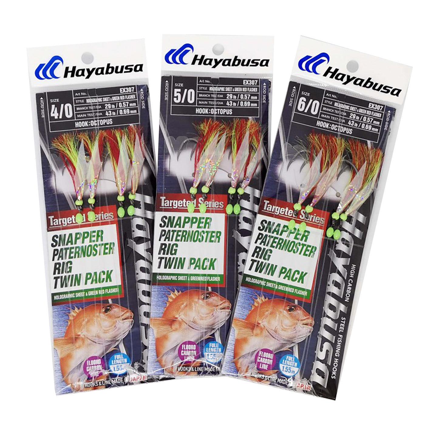 Hayabusa Snapper Paternoster Flasher Rig Twin Pack EX307 – Fishing Station