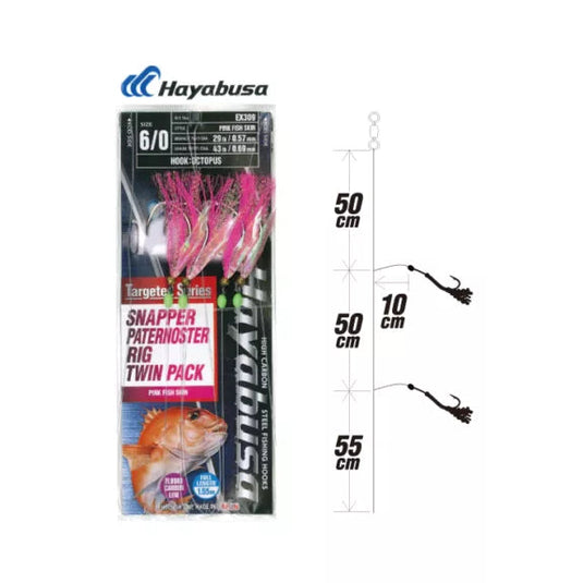 Paternoster Rig Jig Hayabusa Snapper Paternoster Flasher Rig Twin Pack EX309 – Fishing Station