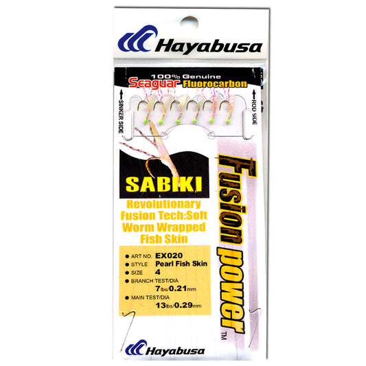 Hayabusa Sabiki EX020 Pearl Fish Skin-Lure - Sabiki /Bait Jig-Hayabusa-#4-Fishing Station