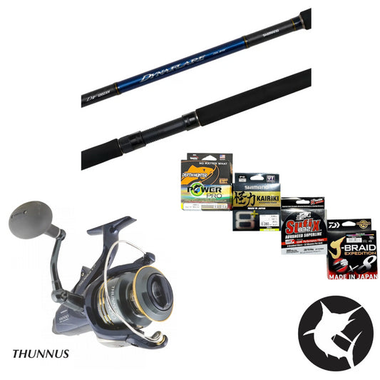 Heavy Beach/Rock Fishing Combo - Shimano Dynaflare 1202XH / Thunnus CI4 12000