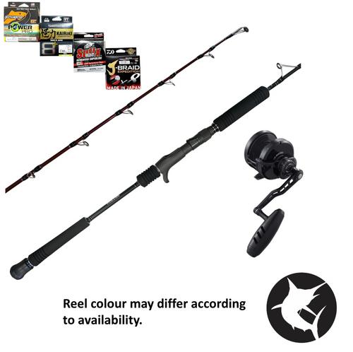 Heavy Big Kingfish/Dogtooth Tuna Jigging Combo - Jigstar Twisted Sista ML / Maxel Rage Pro 90