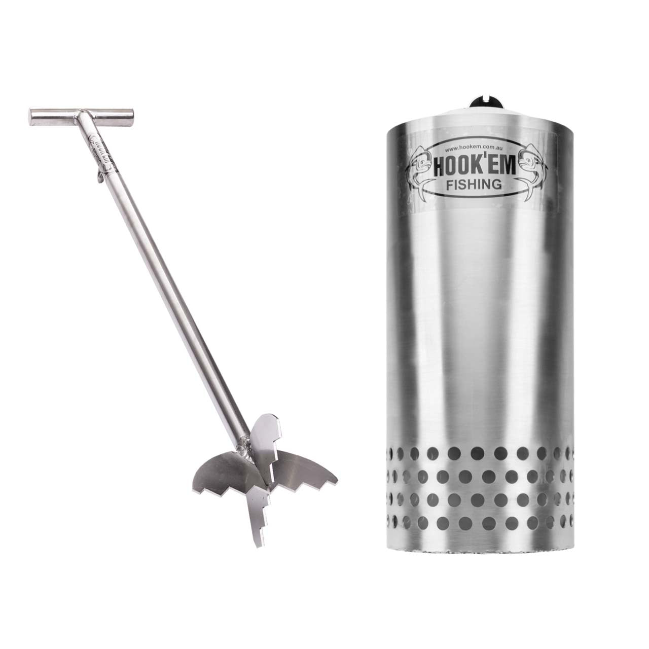 Hookem Berley Bucket D Style - Quick Release & Muncher Combo-Bait Collecting & Burley-Hookem-Fishing Station