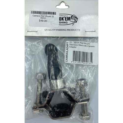 Hookem Camera Rail Mount 22-38mm-Accessories - Boating-Hookem-Fishing Station