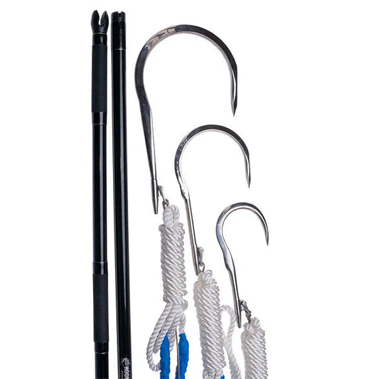 Hookem Cast Flying Gaff-Gaffs & Catch and Release Tools-Hookem-CFG4/160 (Gape 100mm, Length 1.6m)-Fishing Station