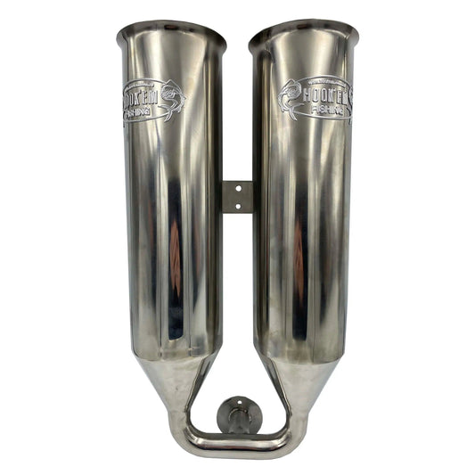 Hookem Double Live Bait Tube with Single Bend and Flange-Live Bait Tubes-Hookem-4" Diameter-Fishing Station