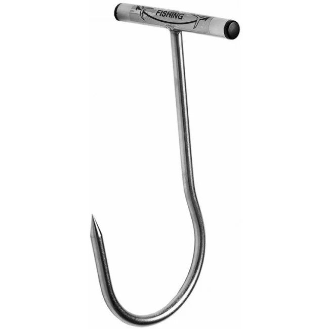 Hookem Meat Hook-Gaffs & Catch and Release Tools-Hookem-125mmx10mm T Style Handle-Fishing Station
