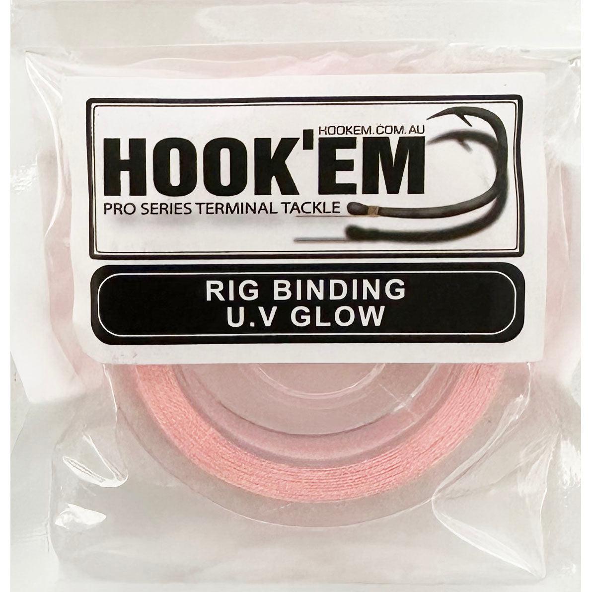 Hookem Rig Binding U.V Glow 45mm-Fly Fishing - Fly Tying Material-Hookem-Pink-Fishing Station