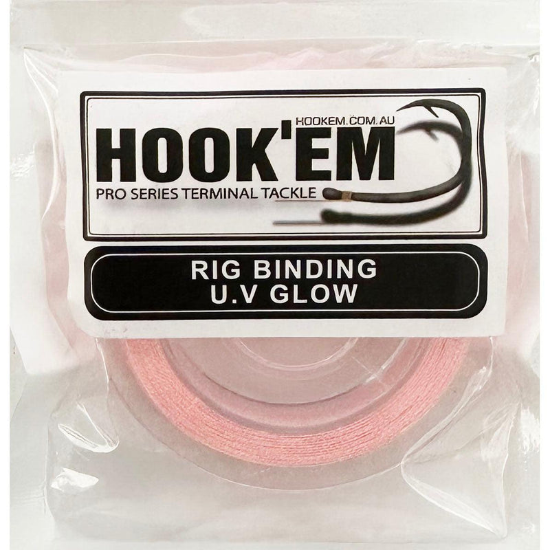 Load image into Gallery viewer, Hookem Rig Binding U.V Glow 45mm-Fly Fishing - Fly Tying Material-Hookem-Pink-Fishing Station
