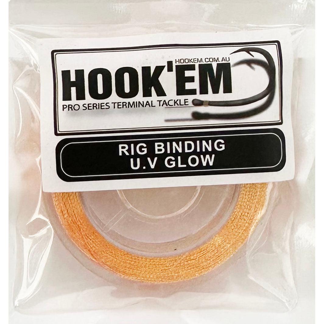 Hookem Rig Binding U.V Glow 45mm-Fly Fishing - Fly Tying Material-Hookem-Red-Fishing Station