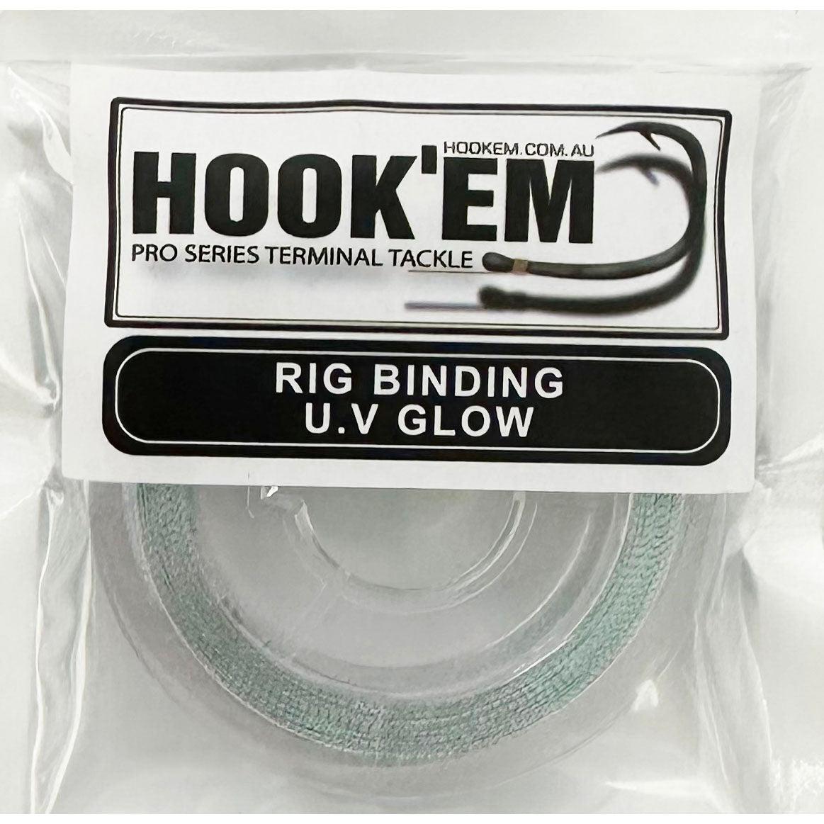 Hookem Rig Binding U.V Glow 45mm-Fly Fishing - Fly Tying Material-Hookem-Silver-Fishing Station