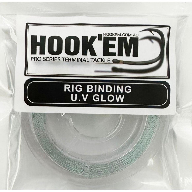 Load image into Gallery viewer, Hookem Rig Binding U.V Glow 45mm-Fly Fishing - Fly Tying Material-Hookem-Silver-Fishing Station
