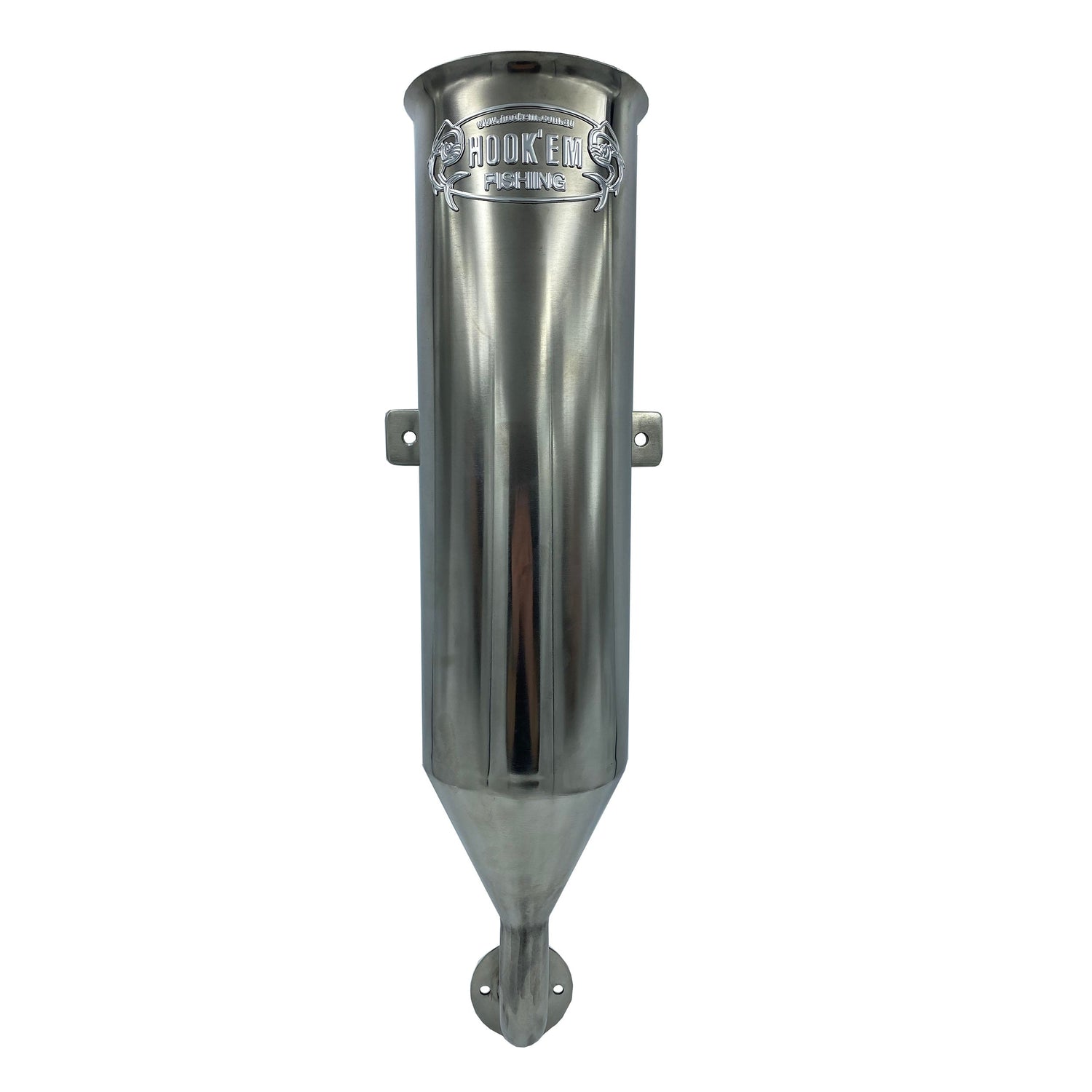 Hookem Single Live Bait Tube with Single Bend and Flange-Live Bait Tubes-Hookem-3" Fixed Mount-Fishing Station