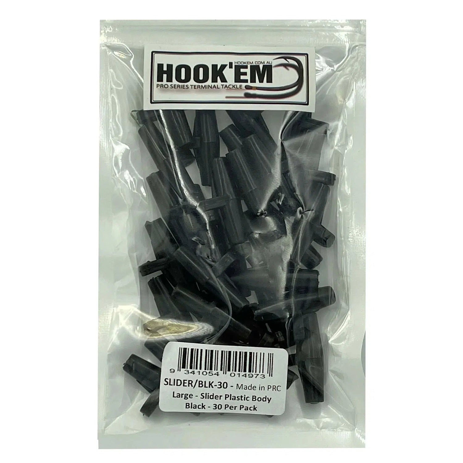 Hookem Slider-Terminal Tackle - Rigging-Hookem-Large - Black-Fishing Station