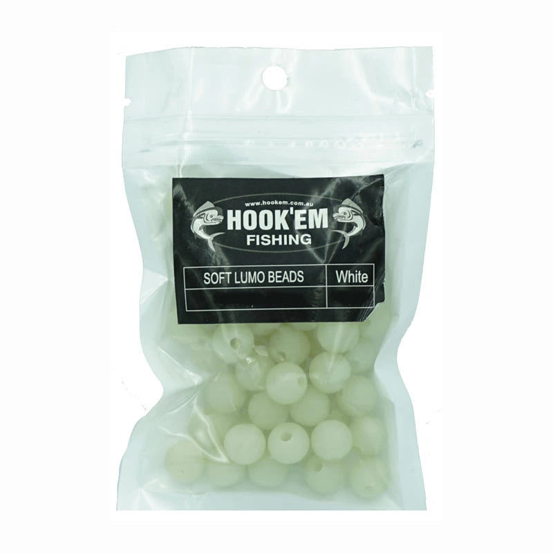 Hookem Soft Lumo Lime Beads-Terminal Tackle - Beads & Tubing-Hookem-6x6mm-Fishing Station