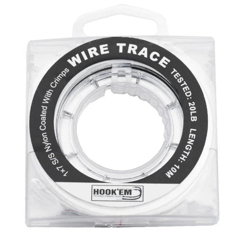 Hookem Wire Rigging Trace-Line - Wire-Hookem-100lb 1.0mm-Fishing Station