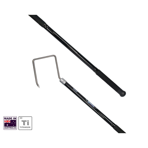 Hookem Titanium Diamond Gaff-Gaffs & Catch and Release Tools-Hookem-GFDT6-160 (Gape 6
