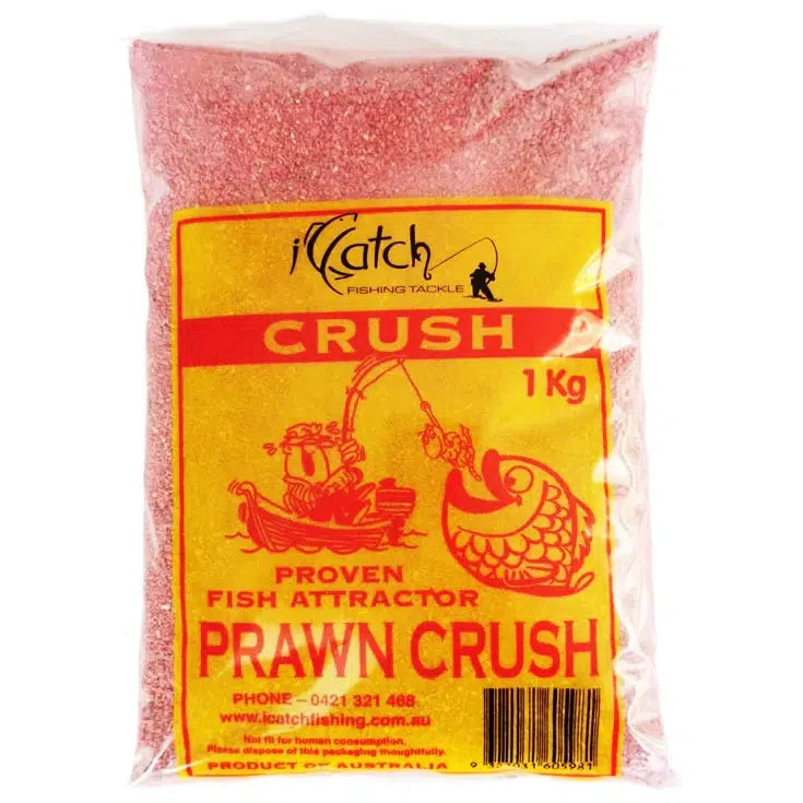 ICatch Prawn Red Crush Ground Burley 1kg-Bait Collecting & Burley-ICatch-Fishing Station