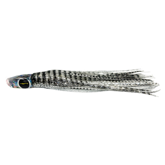 Black Bart Costa Rican Plunger Skirted Trolling Lure-Lure - Skirted Trolling-Black Bart-SBT/WBD - Silver Tiger/White Black Dot-Fishing Station