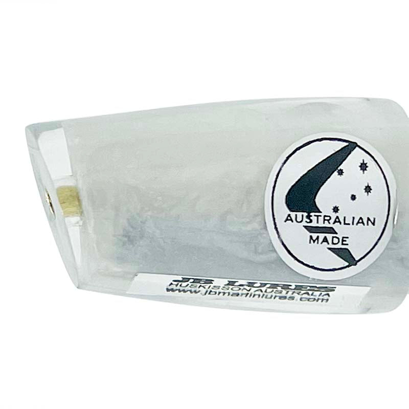 JB Lures Little Dingo-Lure - Skirted Trolling-JB Lures-White Head-Fishing Station