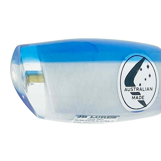 JB Lures Medium Chopper-Lure - Skirted Trolling-JB Lures-White Head-Fishing Station